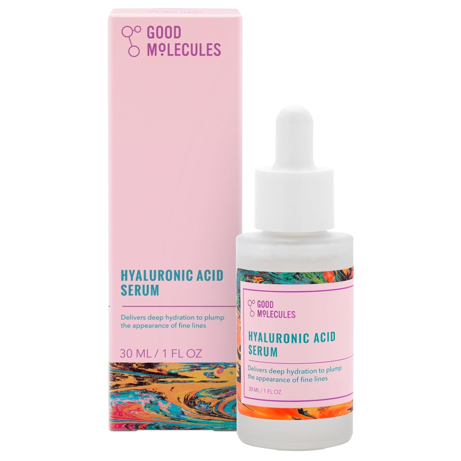 Hyaluronic Acid Serum - 1% Hyaluronic Acid Non-Greasy Ultra Hydrating Serum, Facial Moisturizer for Plumper Skin, Skin Care for Face