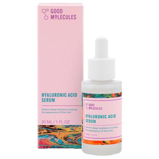 Hyaluronic Acid Serum - 1% Hyaluronic Acid Non-Greasy Ultra Hydrating Serum, Facial Moisturizer for Plumper Skin, Skin Care for Face