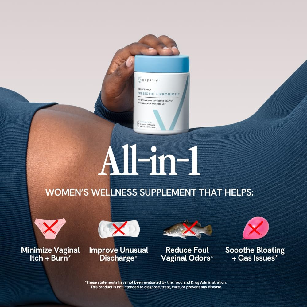 Dr. Formulated Vaginal Probiotics for Women Odor & Itch Support, Urinary & Gut Health, Ph Balance | Womens Daily Probiotic with Patented Prebiotics & Lactobacillus for Feminine Wellness