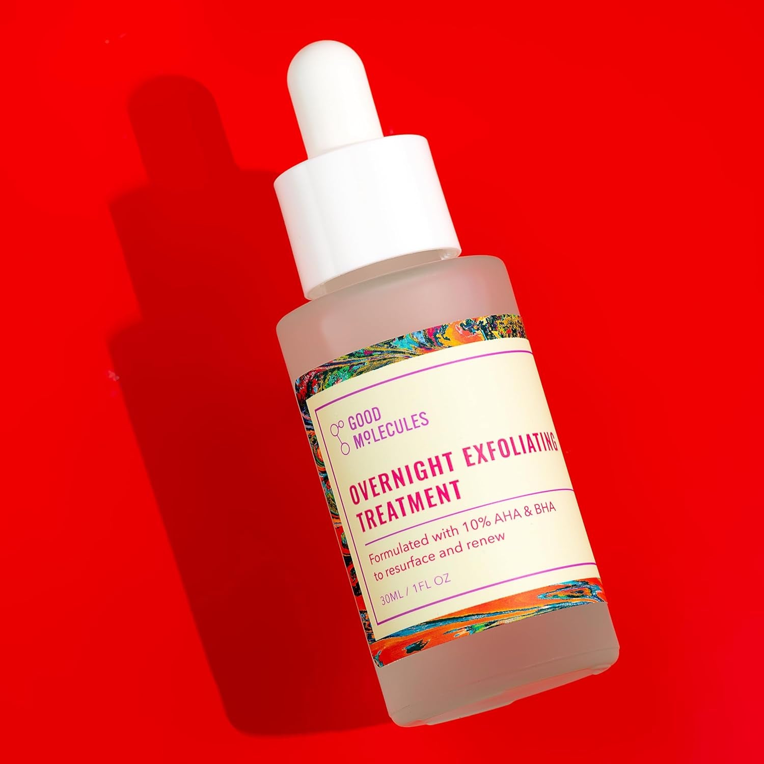 Overnight Exfoliating Treatment - Face Exfoliator with AHA & BHA Lightweight Formula - Pore Minimizer, Facial Skin Care with Glycolic & Salicylic Acid