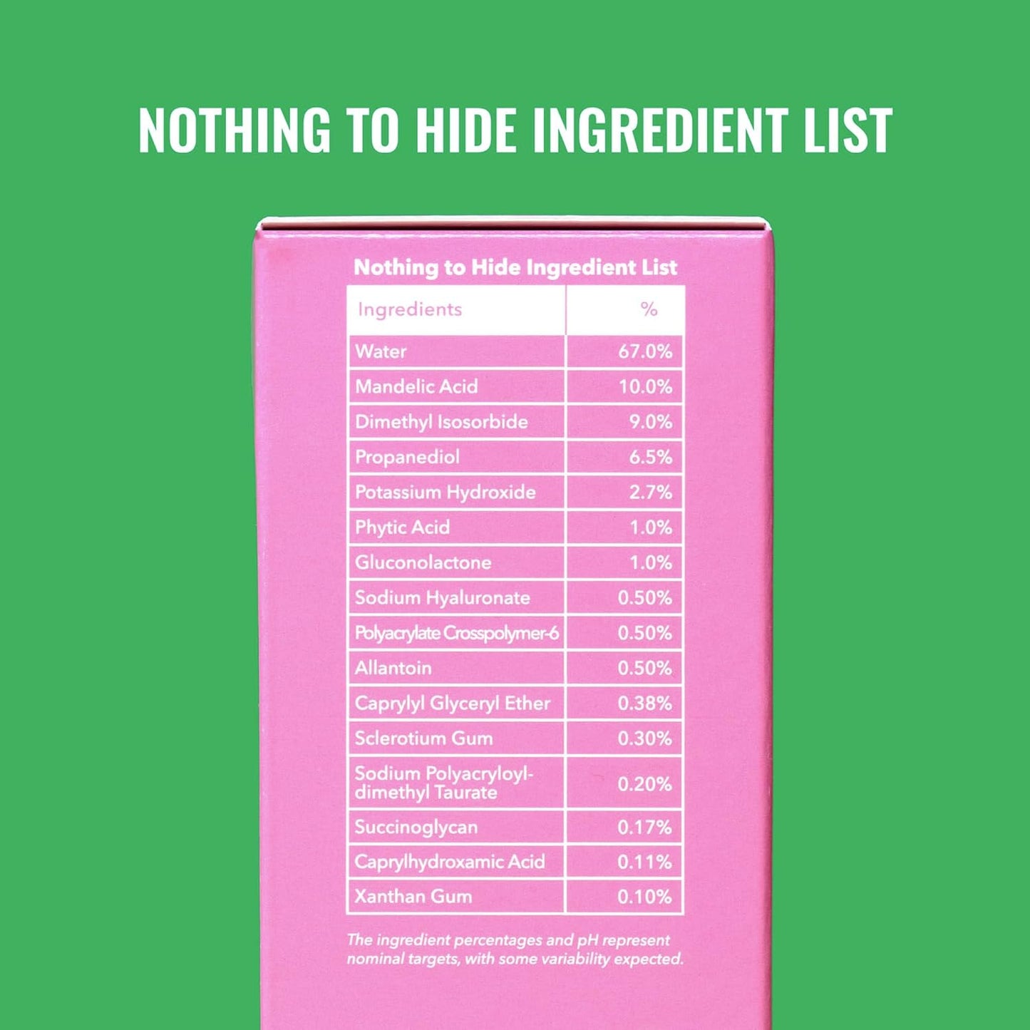 Mandelic Acid Serum - Gentle Face Exfoliator Serum with Ultra Hydrating Hyaluronic Acid - Exfoliating Phas to Brighten Skin - Skin Care for Face