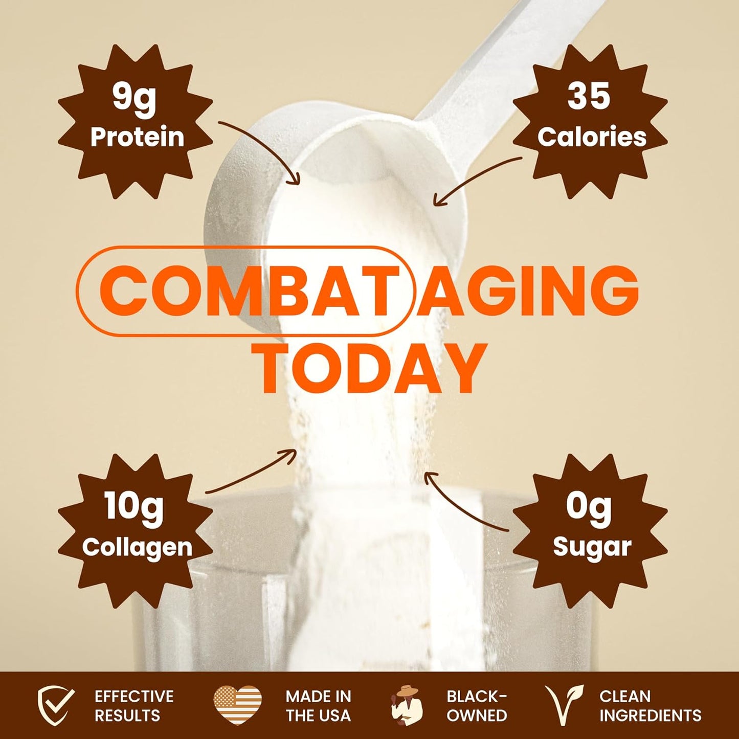 | Collagen Peptides Powder - Collagen for Skin, Hair & Nails - Unflavoured Hydrolyzed Collagen Powder, Dairy-Free, Gluten-Free Collagen for Women and Men - 16Oz