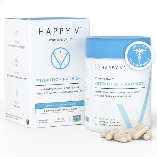 Dr. Formulated Vaginal Probiotics for Women Odor & Itch Support, Urinary & Gut Health, Ph Balance | Womens Daily Probiotic with Patented Prebiotics & Lactobacillus for Feminine Wellness