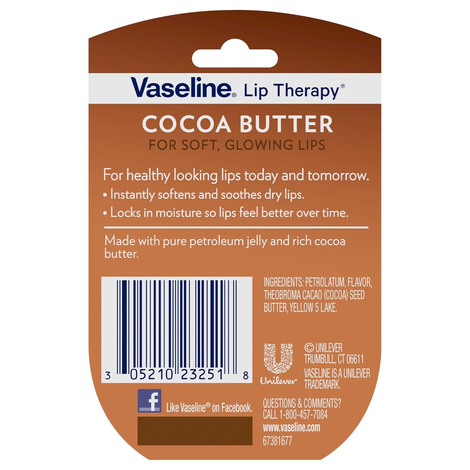 Lip Therapy Cocoa Butter 4-Pack – Mini Lip Balms for Soft, Glowing Lips, 0.25 Oz Ea