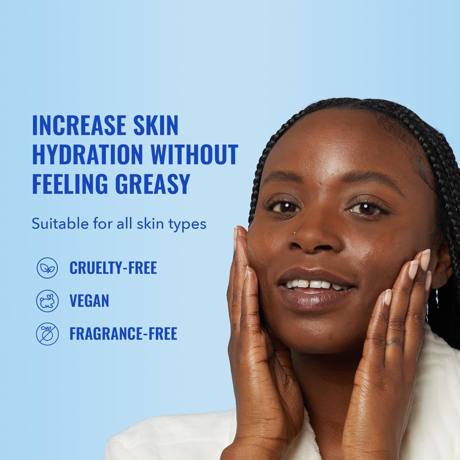 Lightweight Daily Moisturizer - Non-Greasy Face Moisturizer with Shea Butter and Hyaluronic Acid for Deep Hydration - Face Lotion, Skin Care for Face