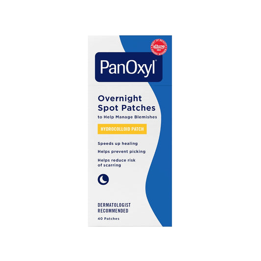 PM Overnight Spot Patches, Advanced Hydrocolloid Healing Technology, Fragrance Free, 40 Count Pack of 1